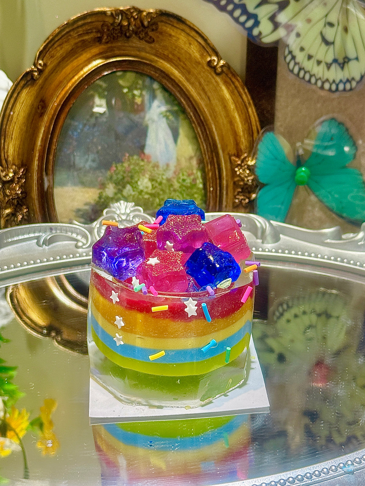 Rainbow Glass Taba Squishy
