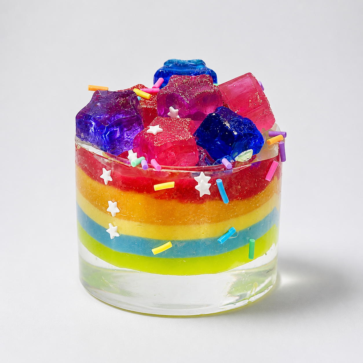 Rainbow Glass Taba Squishy
